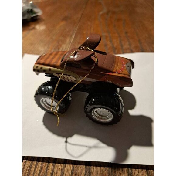 Monster Jam Ornaments Monster Mutt Grave Digger + 4 Hand-Painted Christmas - Picture 4 of 9